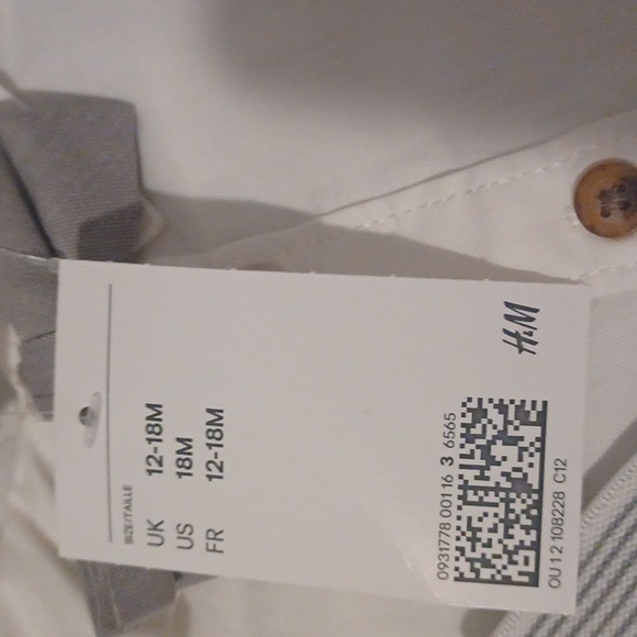 H&M Dress Shirt, Bow Tie, and Adjustable Pants with Suspenders NWT - Picture 5 of 9